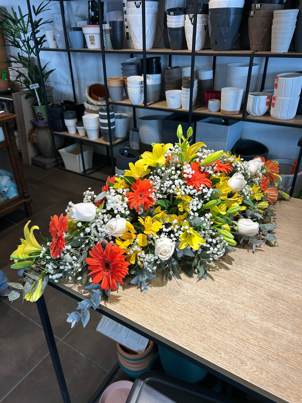 Centro de Mesa Largo gerberas